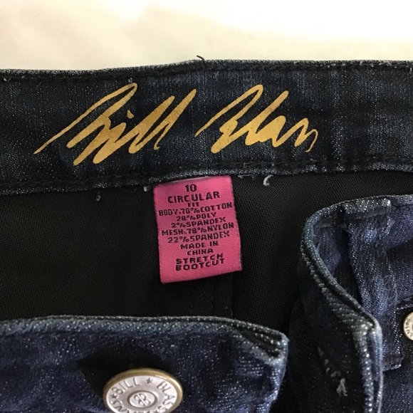 Bill Blass  Women’s Bootcut dark Wash Jeans Size 10 - Picture 9 of 9